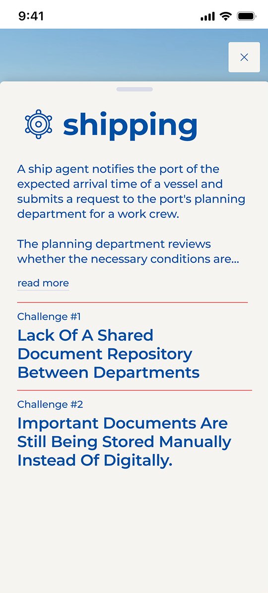 Shipping page: the area drawer